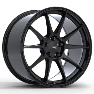 Fast Wheels – FC08 – Black – 18″x10.5″ 38mm – All weather Wheels – FC08A-1805-80BN+38C726